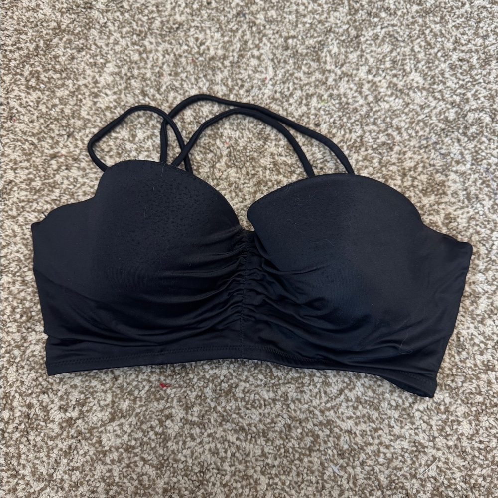 Victoria's Secret Black Bandeau Swim Top